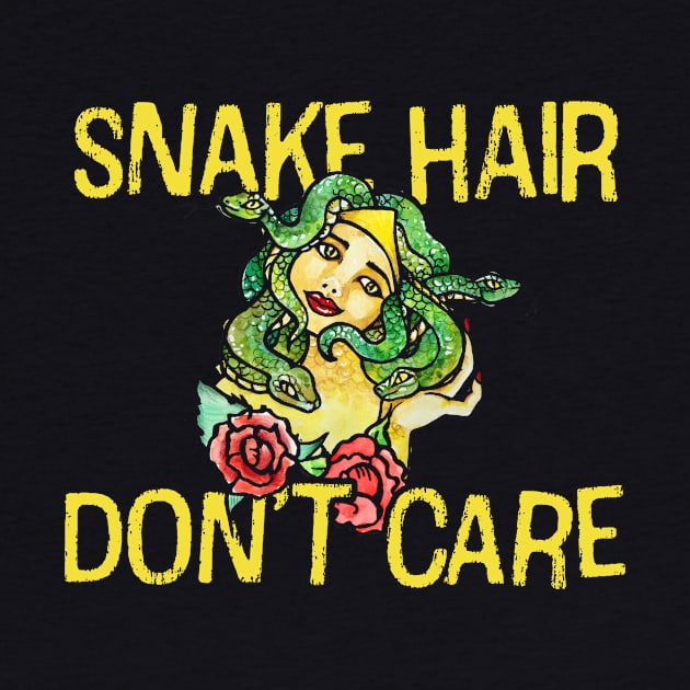 Snake Hair Don't Care by bubbsnugg